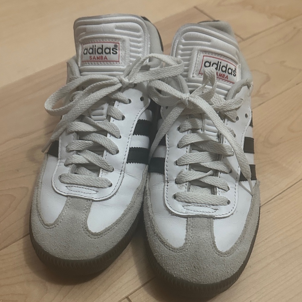 Adidas Samba White and Black Sneakers